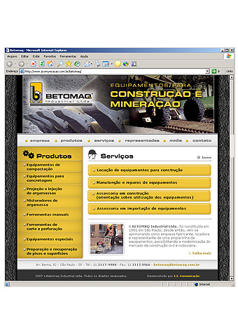 Em constru&ccedil;&atilde;o! Acesse em: www.jicomunicacao.com.br/betomaq